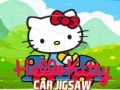 Gêm Puzzle Car Hello Kitty ar-lein