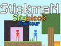 Gêm Parkour Stickman Skyblock ar-lein