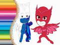 Gêm Llyfr lliwio PJ Masks ar-lein