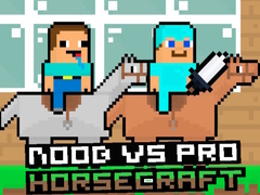 Gêm Noob yn erbyn Pro HorseCraft ar-lein