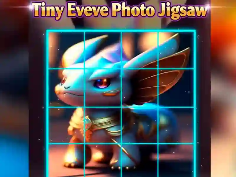 Gêm Jig-so Ffoto Tiny Eevee ar-lein