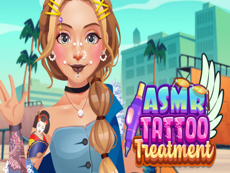 Gêm Triniaeth Tatŵ ASMR ar-lein