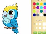 Gêm Llyfr Lliwio Anifeiliaid Kawaii ar-lein