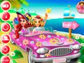 Gêm Teithio Traeth y Prinsesau ar-lein
