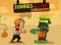 Gêm Zombïau yn erbyn Halloween ar-lein