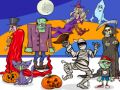 Gêm Dewch o hyd i 5 Gwybodaethau Halloween ar-lein