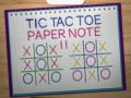 Gêm Tic Tac Toe Nodyn Papur 2 ar-lein