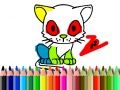 Gêm Yn ôl i'r Ysgol: Paentio Cath ar-lein