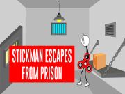 Gêm Mae Stickman yn Dianc o'r Carchar ar-lein