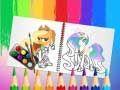 Gêm Llyfr lliwio pony melys ar-lein