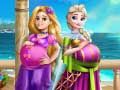 Gêm Prinsesau'r Palas: BFFs Beichiog ar-lein