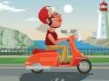 Gêm Lliwio Teithio Scooter y Ddinas ar-lein