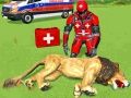Gêm Arwr Robot Achub Anifeiliaid ar-lein