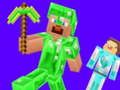 Gêm Creeper yn erbyn Enderman ar-lein