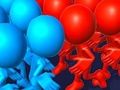 Gêm Meistriaid Cyfrif: Gwrthdaro Pusher 3D ar-lein