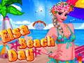 Gêm Diwrnod traeth Elsa ar-lein