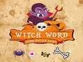 Gêm Gêm Puzzl Geiriau Gwrach i Hallowe'en ar-lein