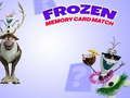 Gêm Gêm Cerdyn Cof frozen ar-lein