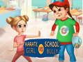 Gêm Mer Karate yn erbyn Y Buly Ysgol ar-lein
