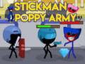 Gêm Stickman yn erbyn fyddin Poppy ar-lein