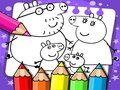 Gêm Llyfr lliwio Peppa Pig ar-lein