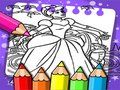 Gêm Llyfr lliwio Cinderella ar-lein