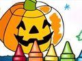 Gêm Gemau lliwio Halloween ar-lein