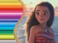 Gêm Llyfr lliwio ar gyfer Moana ar-lein
