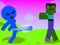 Gêm Ffoi'r Stickman Zombie ar-lein