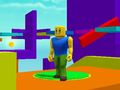 Gêm Obby Robby: Dim ond i fyny! ar-lein