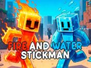Gêm Tân a Dŵr Stickman ar-lein