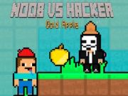 Gêm Noob yn erbyn Hacker Afal Aur ar-lein