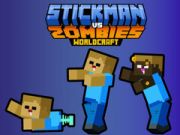 Gêm Stickman yn erbyn Zombies WorldCraft ar-lein