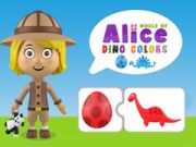Gêm Byd y Liwiau Dino Alice ar-lein