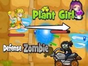 Gêm Amddiffyn y Ferch Blanhigyn Zombie ar-lein