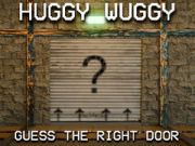 Gêm Huggy Wuggy Guess y drws cywir ar-lein