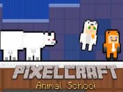 Gêm Ysgol Anifeiliaid PixelCraft ar-lein