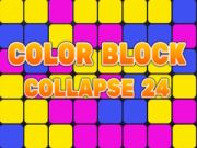 Gêm Collapse Blociau lliw 24 ar-lein