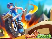 Gêm Ymosodiad Moto ar-lein