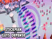 Gêm Amddiffyn Stickman Guys ar-lein