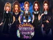 Gêm Arddull Addams Dydd Mercher Enwogion ar-lein