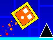 Gêm Dash Geometreg heb ei rwystro ar-lein