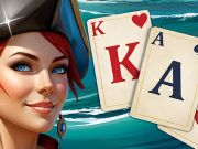 Gêm Ynys Trysor Solitaire Klondike ar-lein