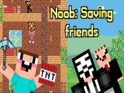 Gêm Noob: arbed ffrindiau ar-lein