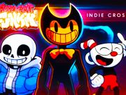 Gêm Croes FNF vs indie ar-lein