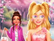 Gêm Dathliad blodau ceirios bffs ar-lein