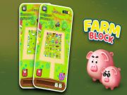 Gêm Blociau fferm ar-lein