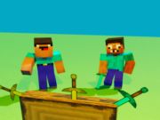 Gêm Noob vs pro ond cyllell taro minecraft ar-lein