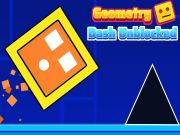 Gêm Dash Geometreg heb ei rwystro ar-lein