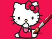 Gêm Kitty Lliwio Hawdd ar-lein